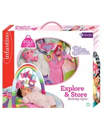 Infantino Sparkle Spiral Activity Gym with Toys - Pink
