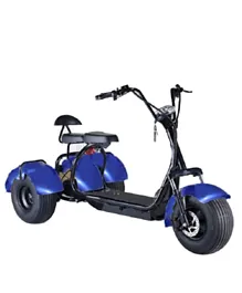 Megastar Megawheels Coco Harley   3 wheels Velocipede Trike 60 v Fat Tyre Scooter- Blue