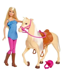 Barbie Doll & Horse Multicolor -  81.28 cm