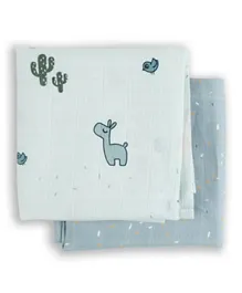 Done by Deer Swaddles Lalee Blue - Pack of 2