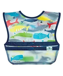 Green Sprouts Snap & Go Easy Wear Bibs Whales - 3 Piece