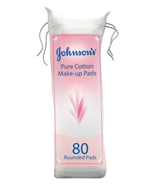 Johnson & Johnson Pure Cotton Round Make up Pads - Pack of 80