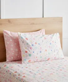 HomeBox Nora Doodle Microfiber Pillow Cover Set - 2 Pieces
