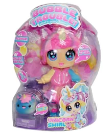 Bubble Trouble Doll Unicorn Swirl - Pink