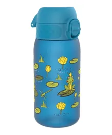 أيون8 - قارورة ماء للأطفال بود خالية من BPA ومانعة للتسرب بتصميم بركة الضفدع - 350 مل