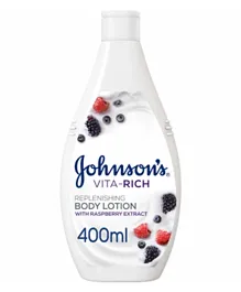 Johnson & Johnson Vita-Rich Replenishing Raspberry Extract Body Lotion - 400mL