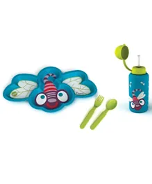 Oops Esme Dragonfly Easy Weaning Set - Blue & Green