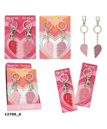 Top Model Keyring Set Heart BFF 2 Pieces - Assorted