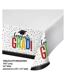 Creative Converting Colorful Grad Paper Tablecover - Multicolor