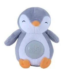 Summer Infant Slumber Buddies Mini Penguin Soft Toy, Soft, Plush Companion, Four Meditative Songs, Battery Powered, 12 Months+, Grey - 14 cm