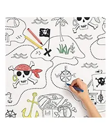 Unique Ahoy Pirate Colouring Paper Table cover