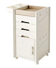 Lovely Baby White Storage Cart - Smooth Finish & Thoughtful Design, Dimensions L 43.5 x B 47 x H 86cm
