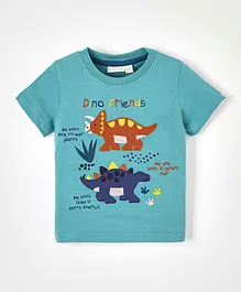 JoJo Maman Bebe Dino Friends T-Shirt - Blue