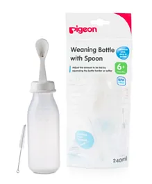 Pigeon Weaning Bottle With Spoon - 240ml