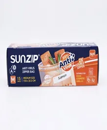 Sunzip Anti Virus Zipper Bags - Medium