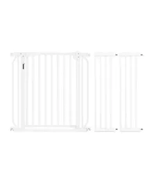 Babysafe Metal Safety LED Gate With 20cm x 2 Extension - White