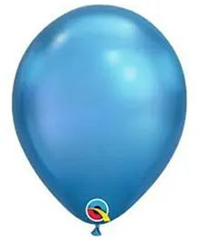 Qualatex Chrome 11 Inches  Plain Balloon Pack of 25 - Blue