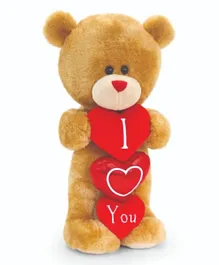 Keel Toys Standing Pipp The Bear with Heart & Stand - 30cm