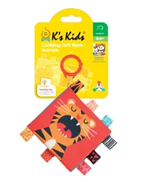 K's Kids Crinkling Soft Book Animals - Multicolour