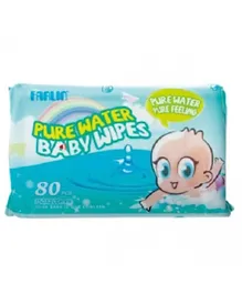 Farlin Pure Water Baby Wipes Blue - 80 Wipes
