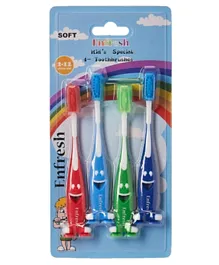 Enfresh Kid's Special Toothbrushes Assorted Colours - Pack of 4