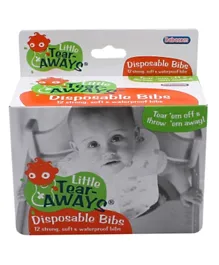 Bebecom Baby Disposable Bibs - 12 Pieces
