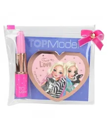 Top Model Lipstick Pen & Mirror Notepad Stationary Set - Pack of 2