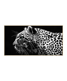 PAN Home Focused Leopard Framed Wall Art - Black