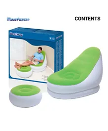 Bestway  Comfort Cruiser Inflate A Chair Pack of 1  Assorted Colours - 122 x 94 x 81 cm