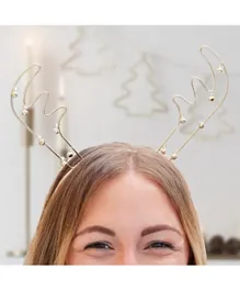 Ginger Ray Reindeer Antlers Metal Christmas Party Headband