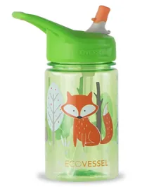 ECOVESSEL Splash Kids Fox Water Bottle - 355mL