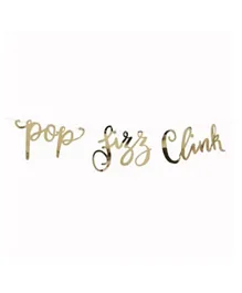 Ginger Ray Gold Pop Clink Fizz Bunting