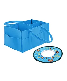 Star Babies Combo Regular Diaper Caddy Organizer with Kids Shower Cap Round - 2 Pieces
