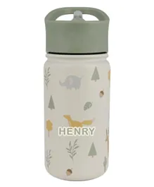 Little IA Woodland Insulated Water Bottle Off White - 420mL