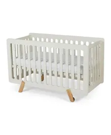 PAN Home Arcel Baby Crib - White And Natural