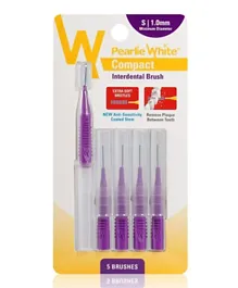 Pearlie White Compact Interdental Brush S - Pack of 5