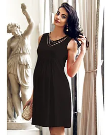 Bella Mama Maternity Dress - Black