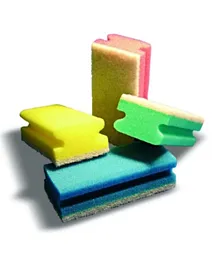 Arix Professional Shape Non Scratch Blue Sponge 10 Pieces