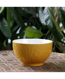 Fissman Ceramic Bowl Yellow - 640ml