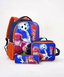 CAPTAIN TSUBASA Classic Backpack + Lunch Bag + Pencil Case Set - 16 Inches