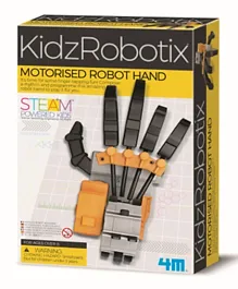 4M Kidz Robotix Motorised Robot Hand - Yellow