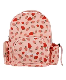ليتل آي ايه - حقيبة ظهر للأطفال بطبعات فراولة - وردي 15 بوصة