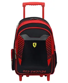 Ferrari Emotion Trolley Backpack Red Black - 18 inches