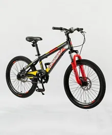 Little Angel Kids Bicycle 22 Inches - Red and Black
