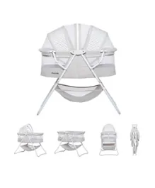 Dream On Me Karley 3 in 1 Portable Baby Bassinets With Mattress and Net - Grey