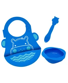 Marcus and Marcus Purple Baby Feeding Set - Lucas The Hippo