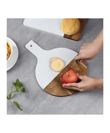 Danube Home Luster Round Chopping Board With Handle