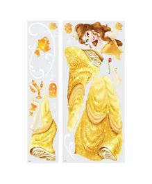 Roommates Princess Belle Giant Wall Decals - Yellow