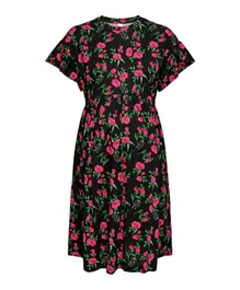 Only Maternity Maternity Floral Printed Dress - Black
