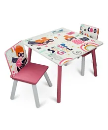 Home Canvas Super Girl Table & Chair Set